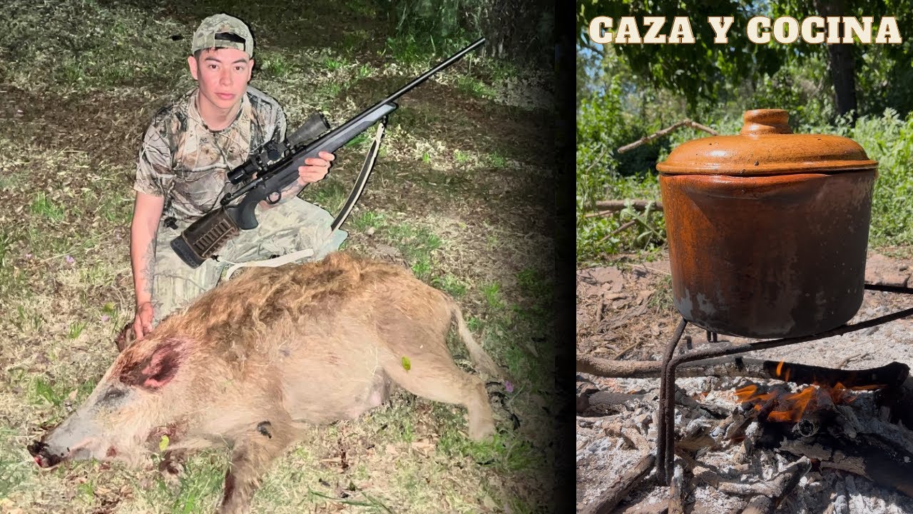 MIRA esta CACER&Iacute;A de JABAL&Iacute; 🐗🔥- CAZA Y COCINA 🔥🍂