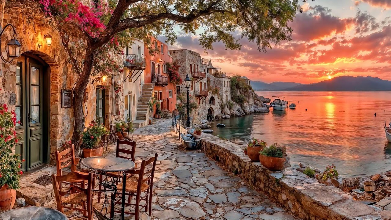 Golden Sunset Terrace 🌅 Bossa Nova Jazz & Ocean Breeze | Relaxing Tropical Vibes for Work & Chill