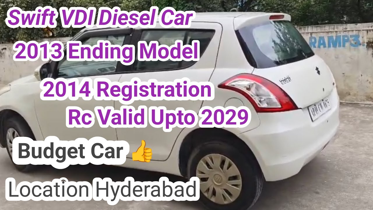 SWIFT VDI DIESEL CAR 2013 ENDING MODEL 2014 REGISTRATION RC VAILD UPTO 2029 EXTERIOR INTERIOR REVIEW