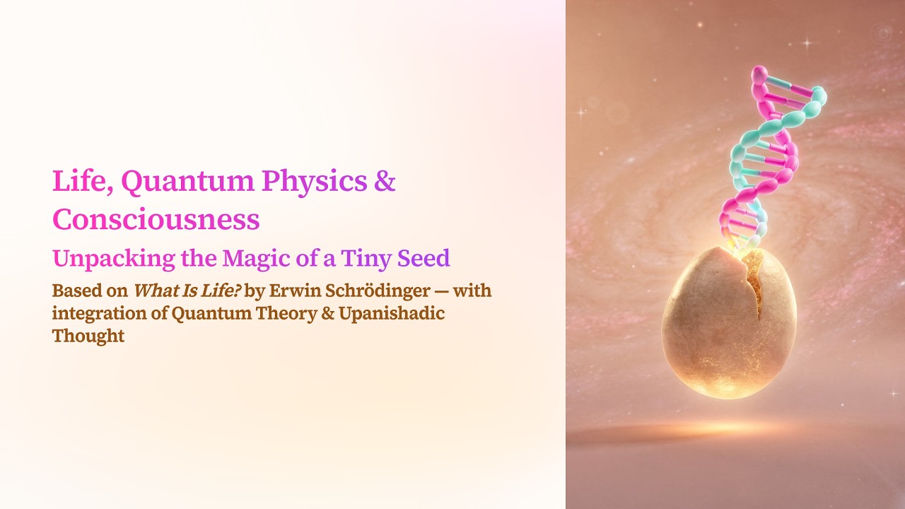 What Is Life? – Erwin SchrödingerWith Integration of Quantum Theory & Upanishadic Thought