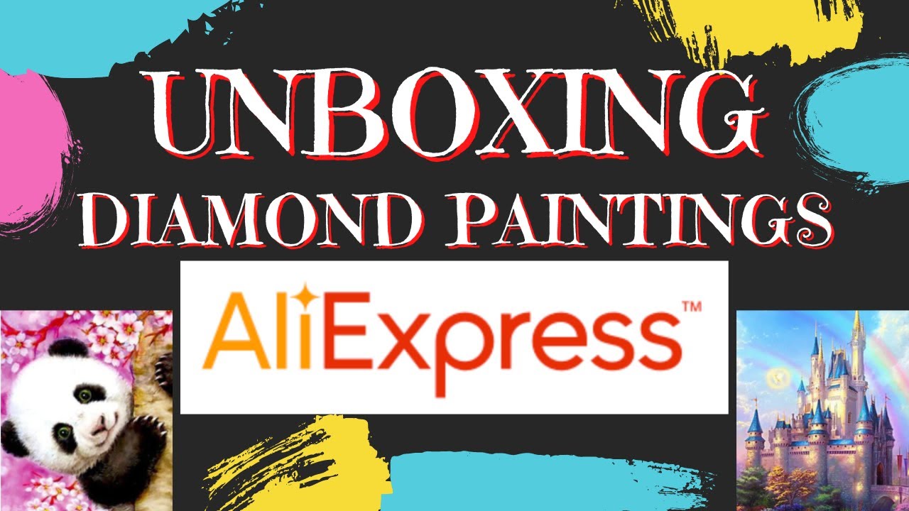 DIAMOND PAINTING UNBOXING | UNBOXING TWO DIAMOND PAINTINGS from AliExpress store AZQSD Boutique
