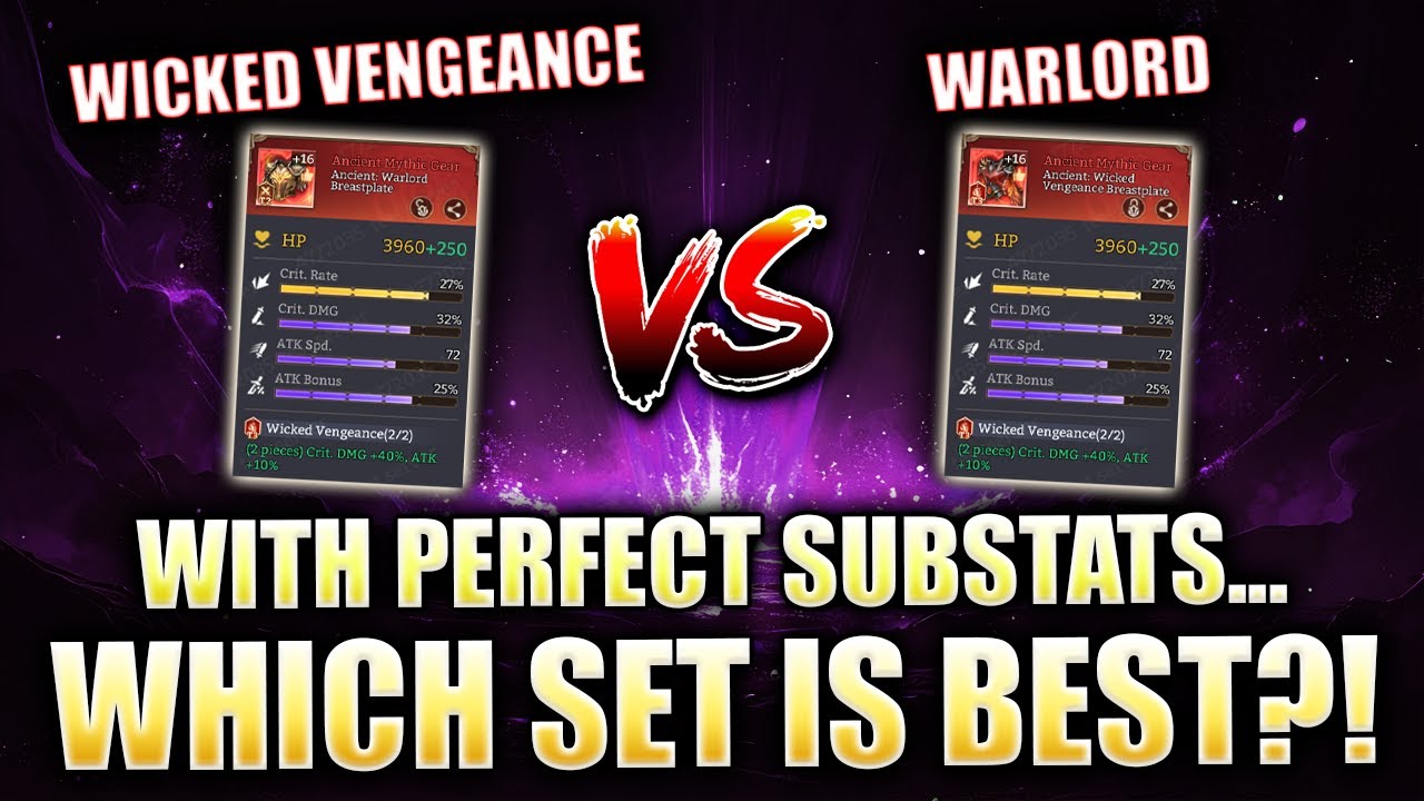 BEST DPS SET Which Is The Best? With Perfect SUBSTATS, What LEFTSIDE GEAR Wins? ⁂ Watcher of Realms
