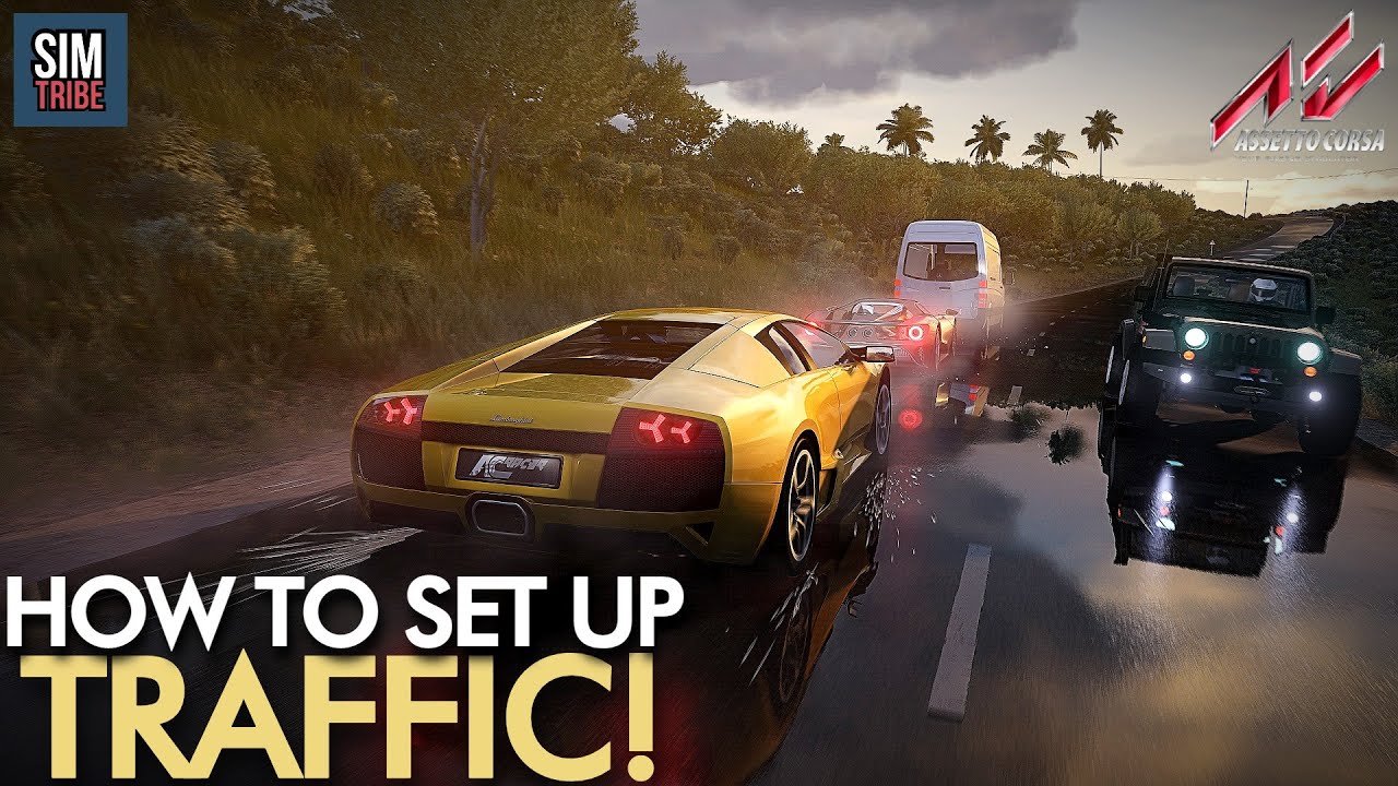 КАК НАСТРОИТЬ ДВИЖЕНИЕ в Assetto Corsa 2021 | Ссылка на пакет Traffic Cars в описании