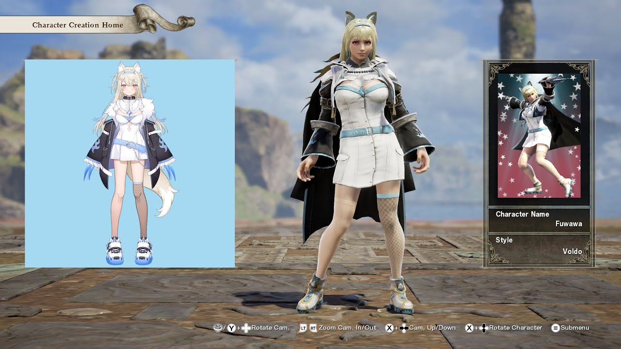 SoulCalibur 6; Fuwawa Abyssgard (Hololive) custom character video guide by Zeno XC