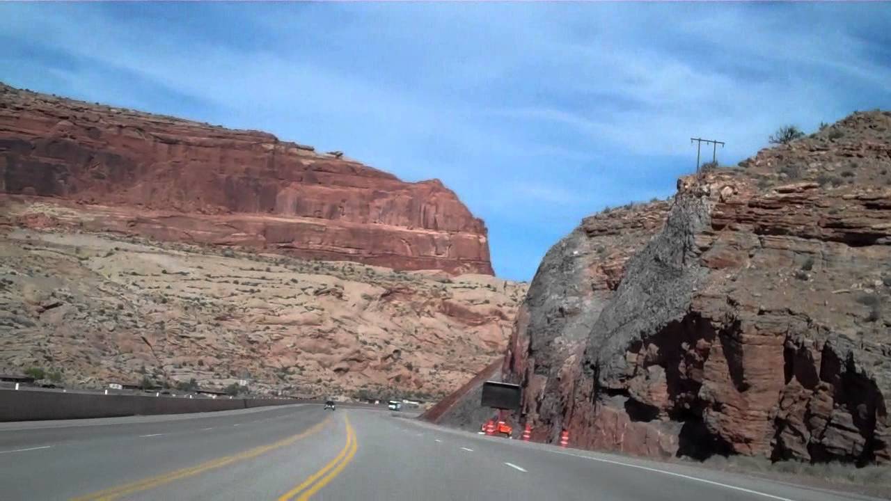 Nearing Moab, Utah on US Route 191