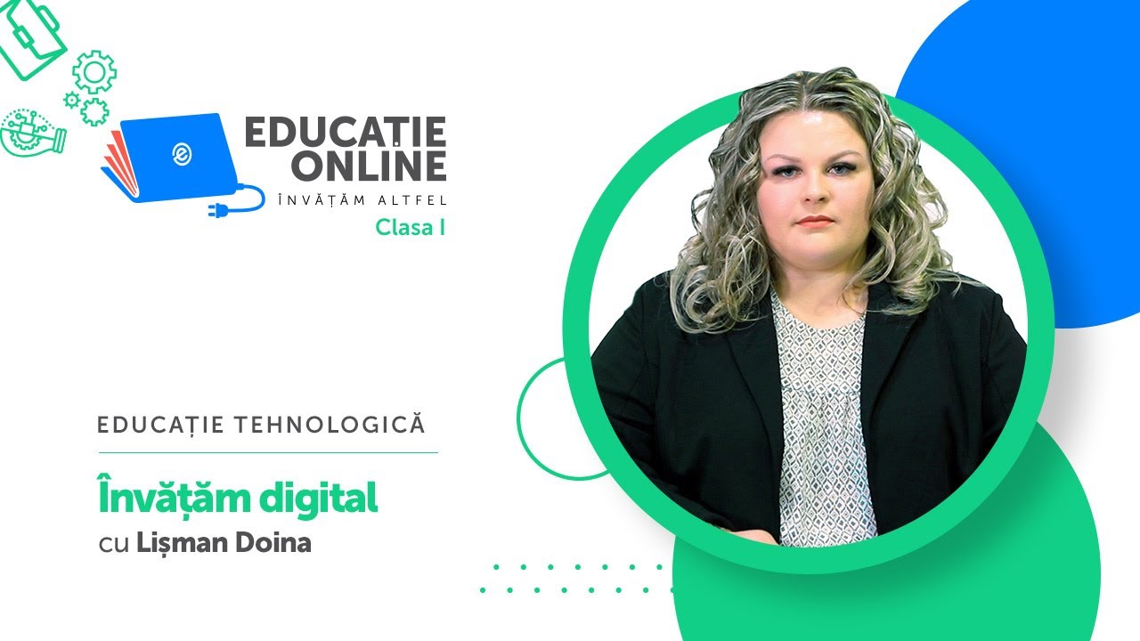 Educație tehnologică, Clasa I, Învățăm digital