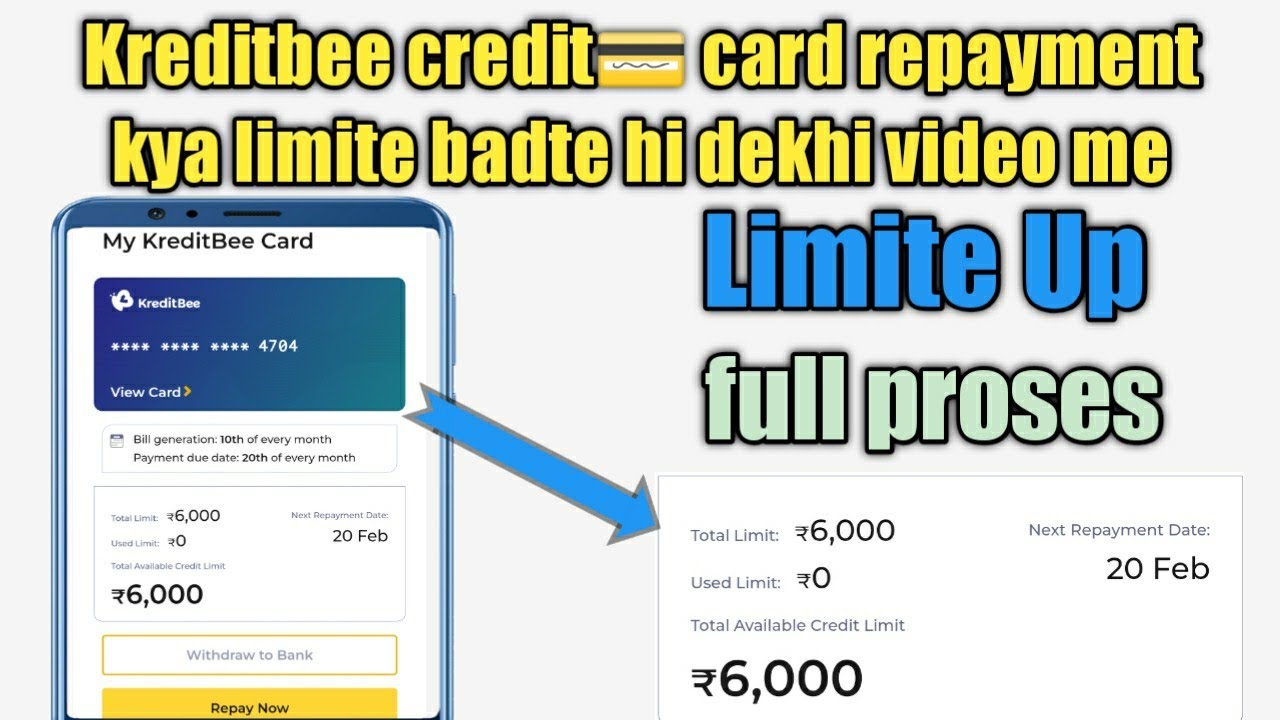 kreditbee credit card repayment || kreditbee loan repayment credit card || kreditbee loan ||
