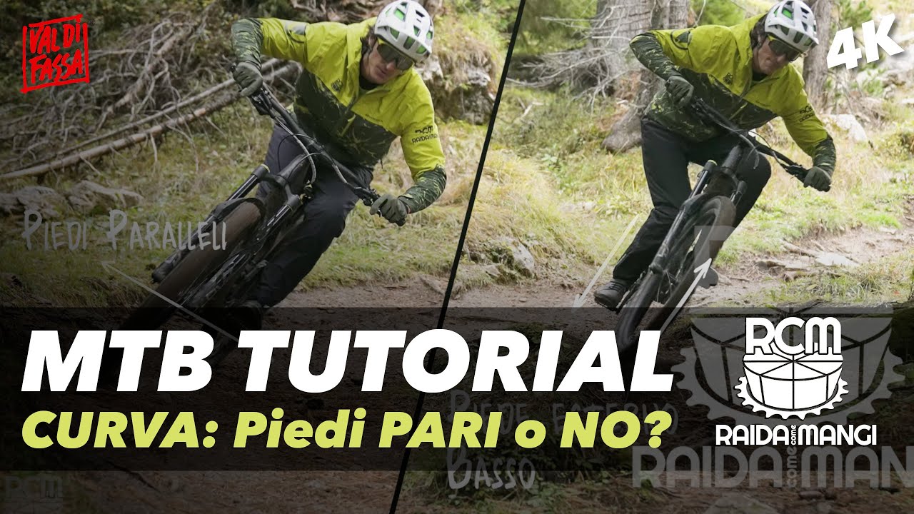 MTB CURVA - Piedi PARI o SFALSATI (Sfatiamo tanti miti)