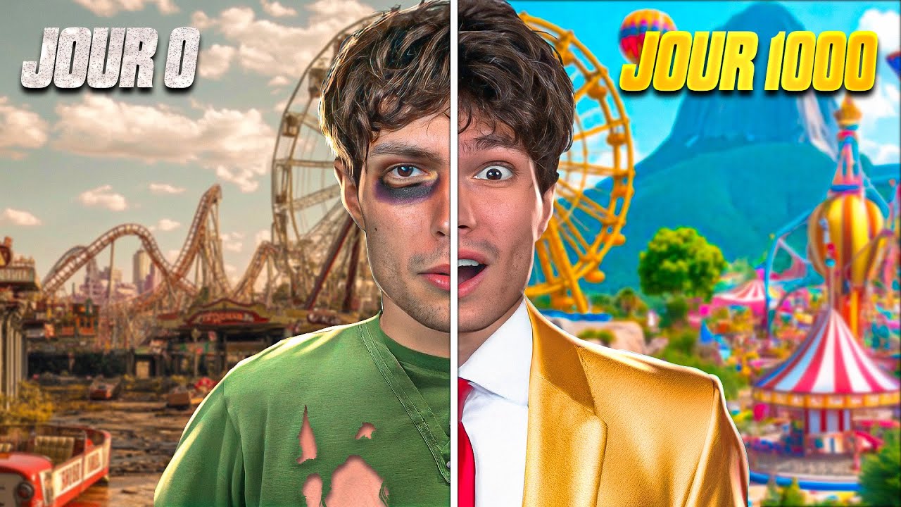 J'ai passé 1000 Jours pour Construire mon Parc d'Attraction ! (ne le faite jamais)