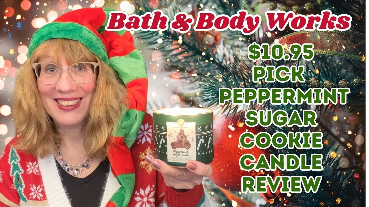 Обзор свечи Bath & Body Works Peppermint Sugar Cookie Candle