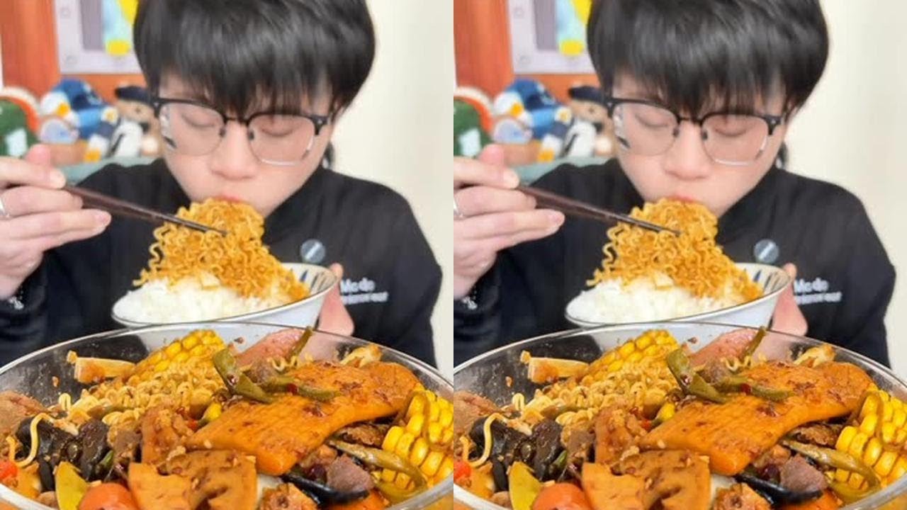 麻麻辣辣香香的一锅菜呀，库库一顿造就完啦 #美食吃播 #麻辣香锅 #美食主播 #妈呀太香了