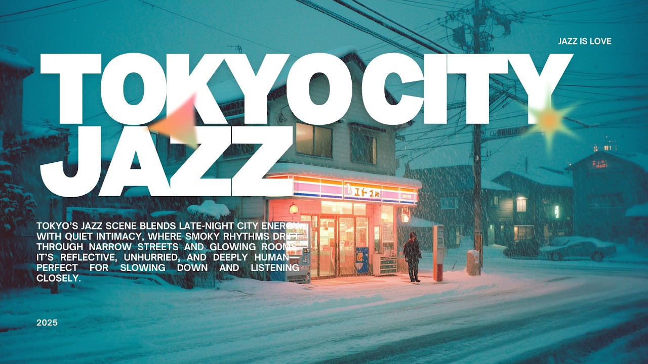Playlist | snowy nights in Hokkaido chill evening jazz 🌧️ | warm jazz mix