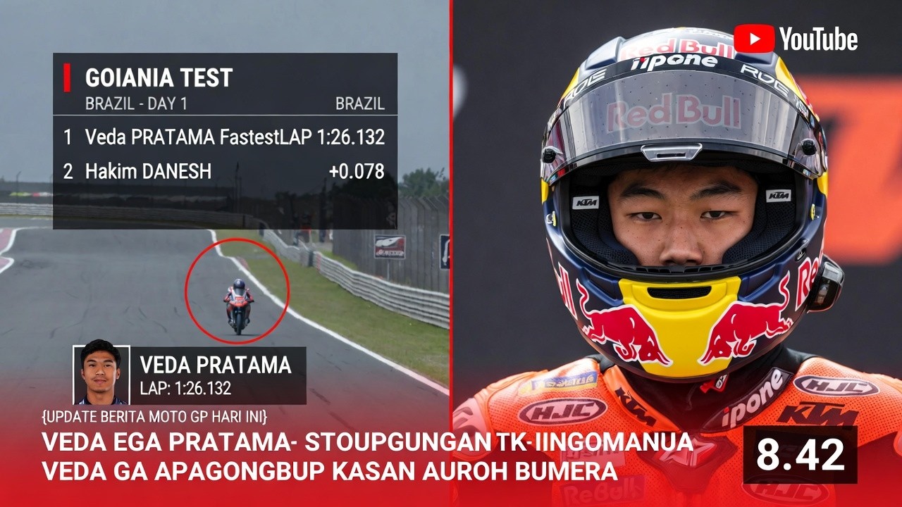 🔥 GILA! VEDA EGA ACAK-ACAK TES MOTO3 BRAZIL 2026, HAKIM DANISH SYOK LIHAT WAKTU PUTARANNYA!