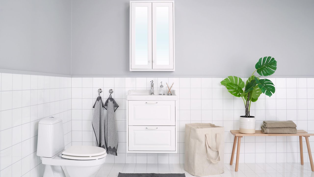 TÄNNFORSEN single washbasin assembly & installation.