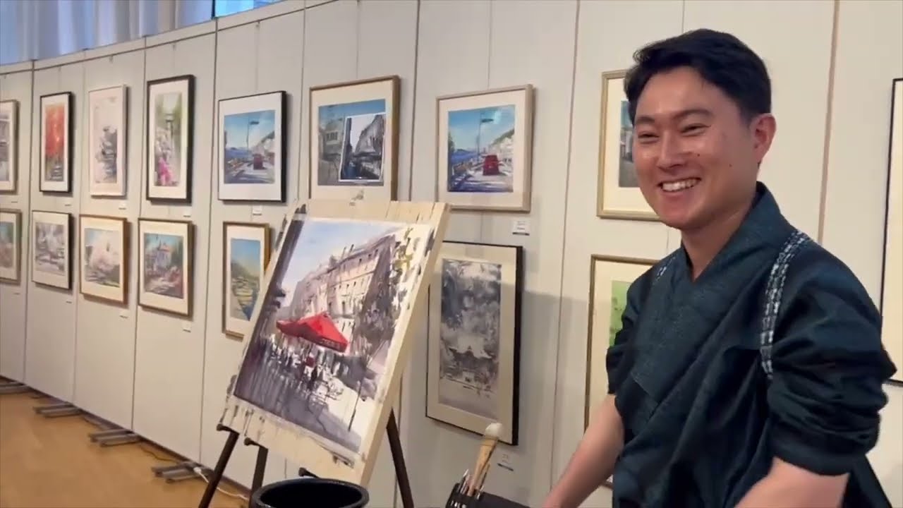 【水彩画】丸善ライブペインティング（24/7/11）