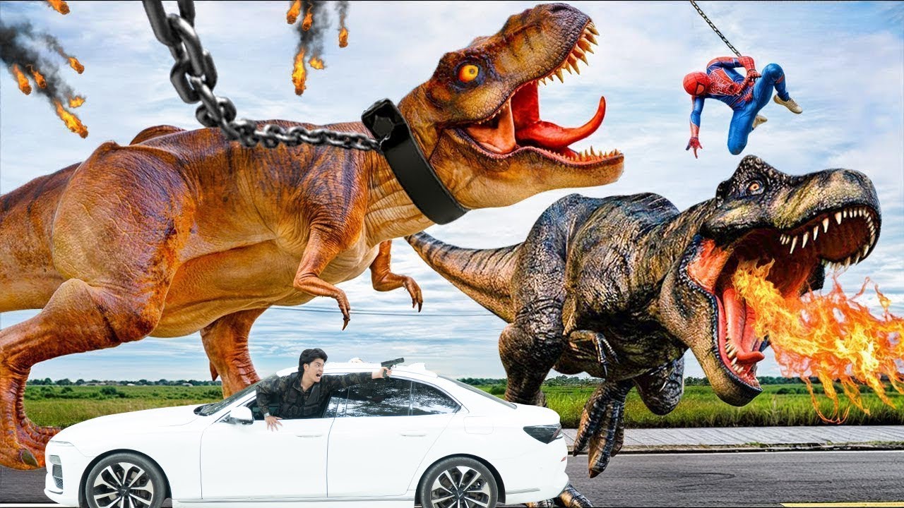 T-Rex Chase - Part 97 - Jurassic World Dinosaur Fan Movie