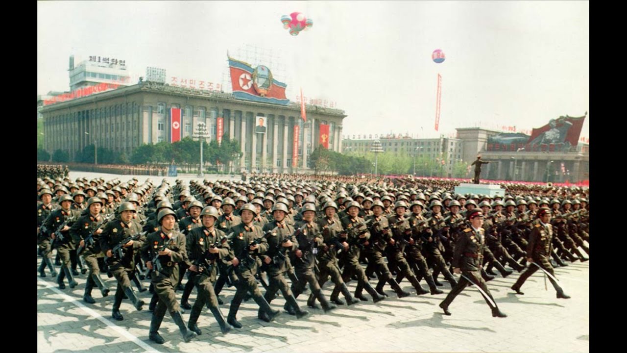 North Korea Military Parade April 25, 1992 (KCTV Live)