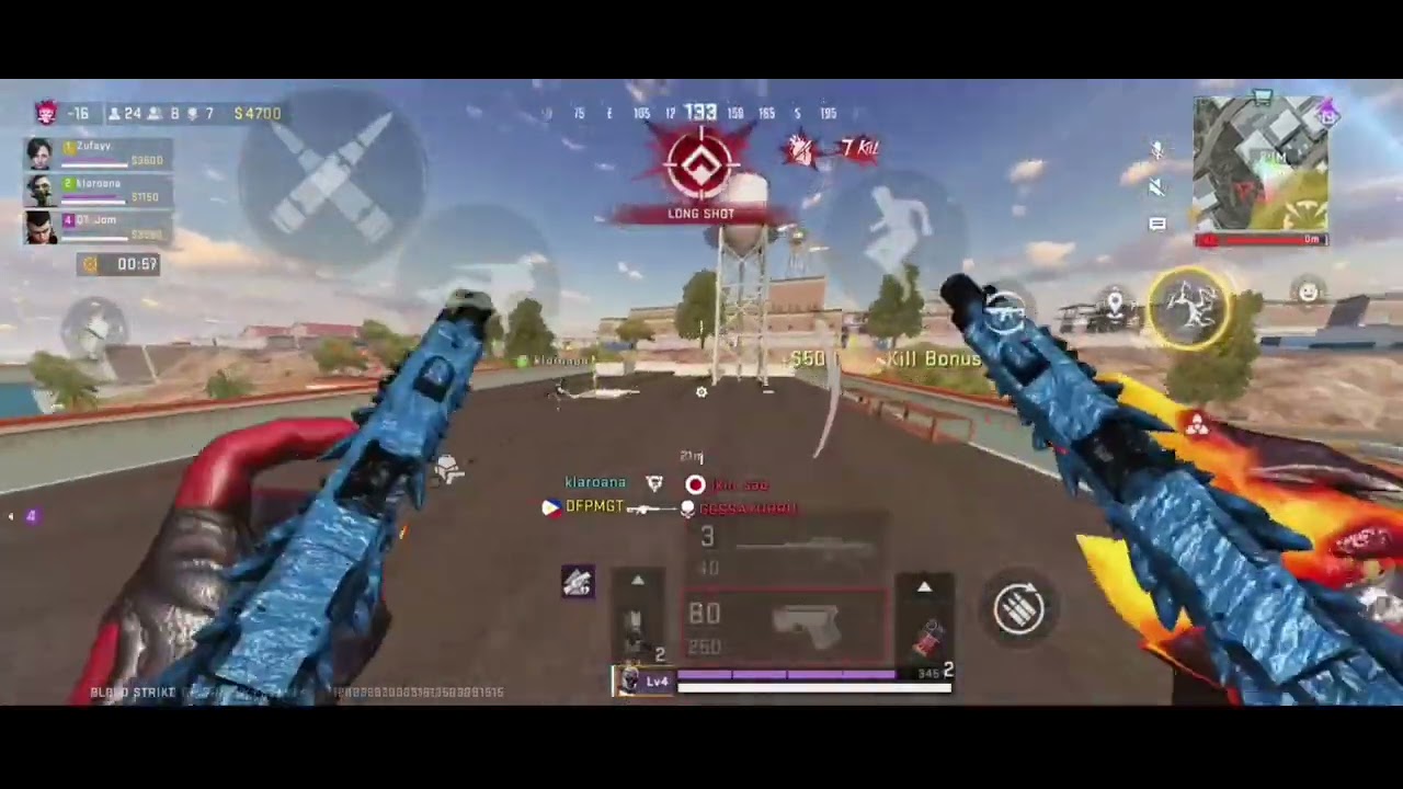 Day 1 Playing Bloodstrike with Off AA Highlights using M82+Akimbo Glock 