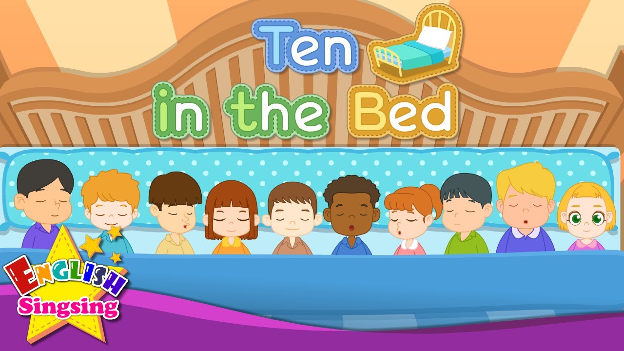 Ten in the Bed - Number song - Counting song - Learn Numbers - Famous baby song with lyrics