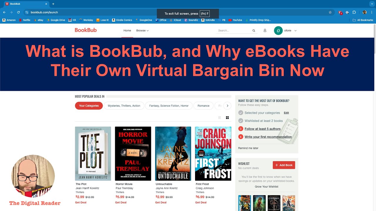 What is BookBub, and Why eBooks Have Their Own Virtual Bargain Bin Now