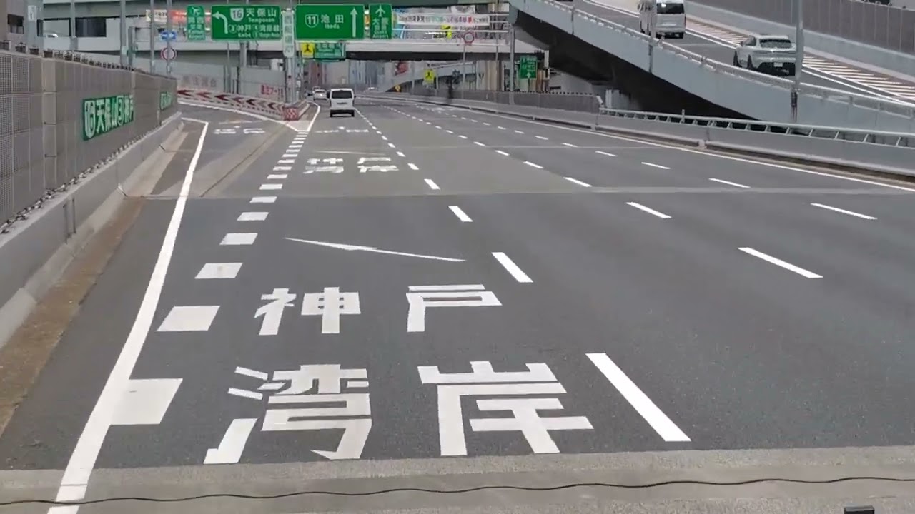 (バス前面展望)なんば→関西空港(OCAT→KIX)