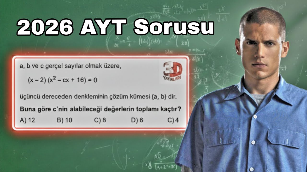 2026 AYT Matematik'de Çıkabilecek 2.Dereceden Denklem Sorusu