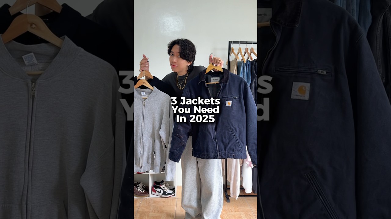 3 jackets you need in 2025 #jacket #fashion #streetwear