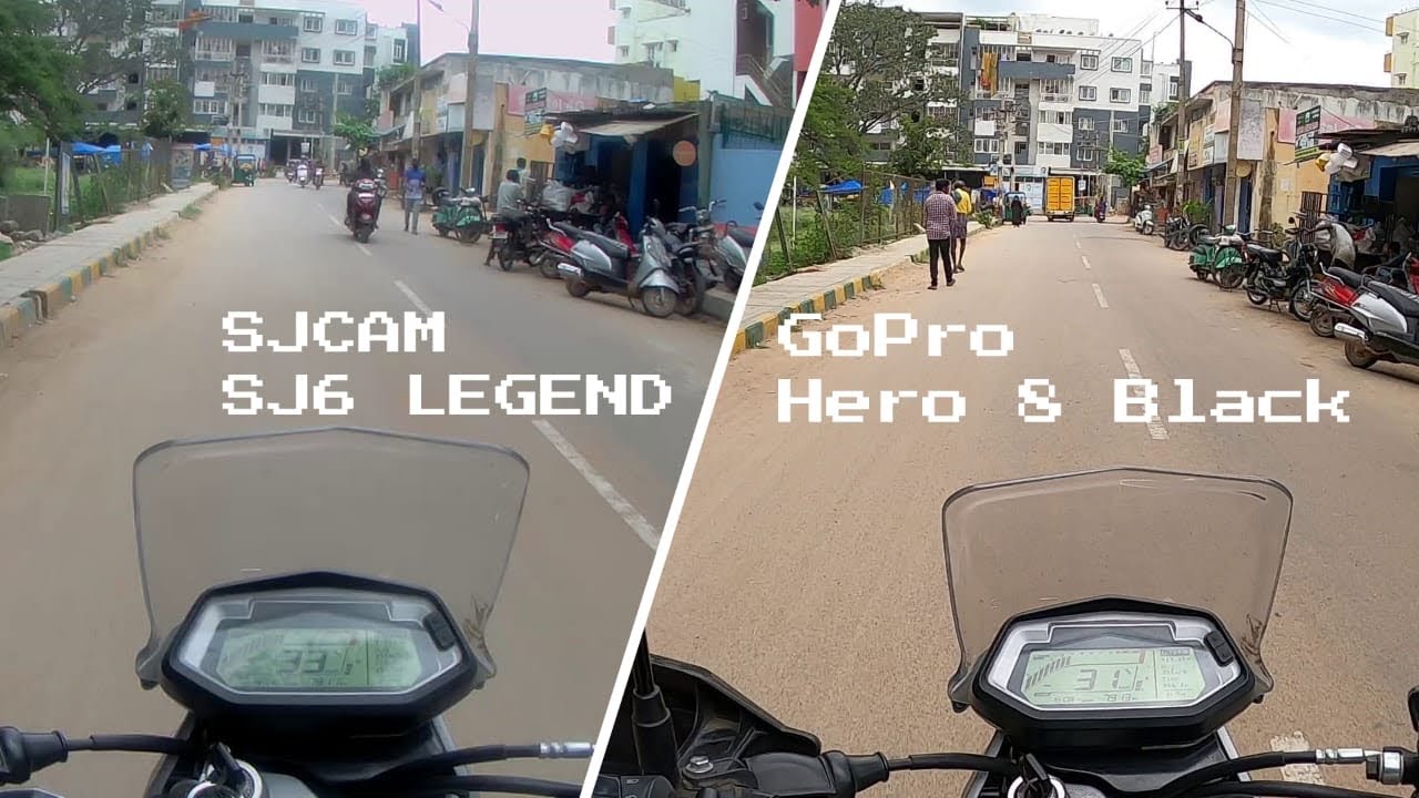 GoPro Hero 8 Black vs SJCAM SJ6 Legend | Short Comparison video | Motovlog |