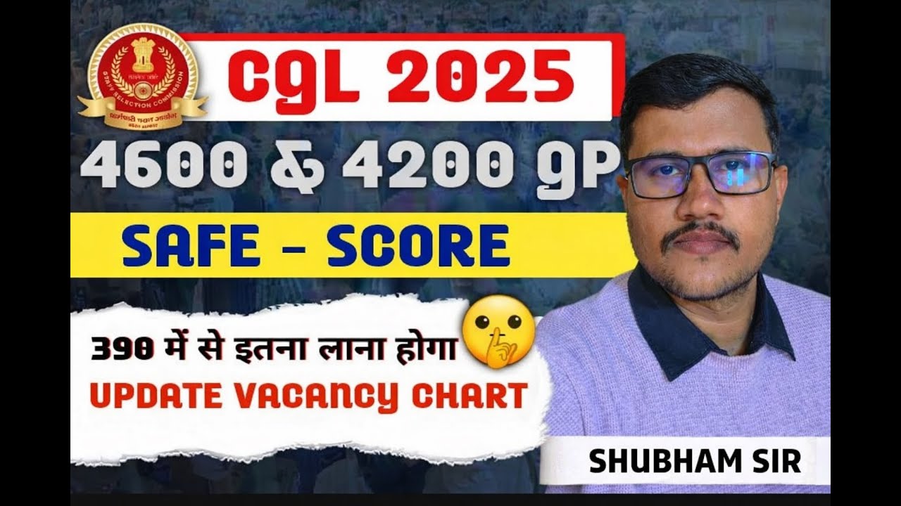 SSC CGL 2025 Mains Cut Off | 4200 & 4600 Grade Pay Expected Cutoff | Safe Score Analysis