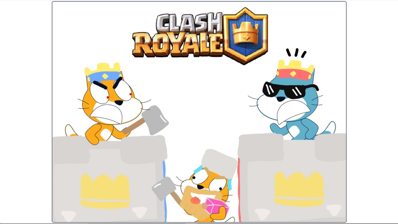 Scratch Cat in CLASH ROYALE | Scratch Movie