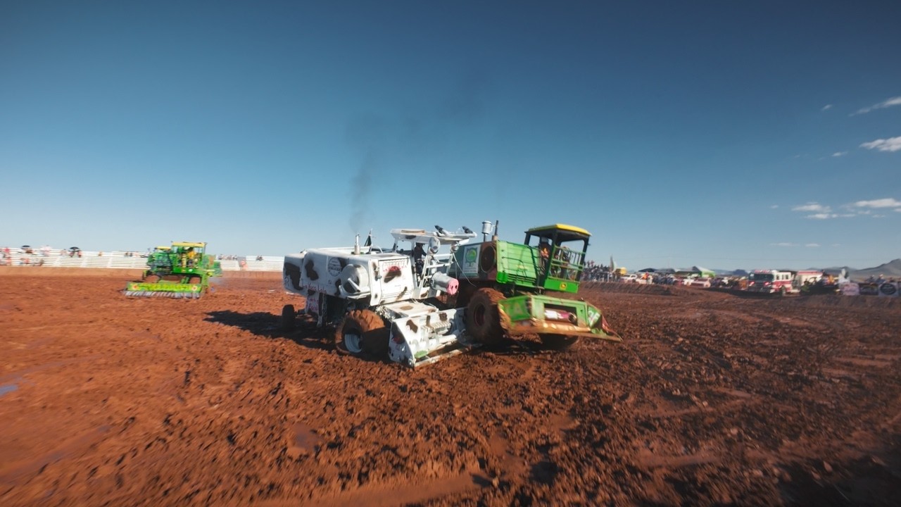 COMBINE DEMOLITION DERBY | Agroferia 2025 | Shot on FPV Drone