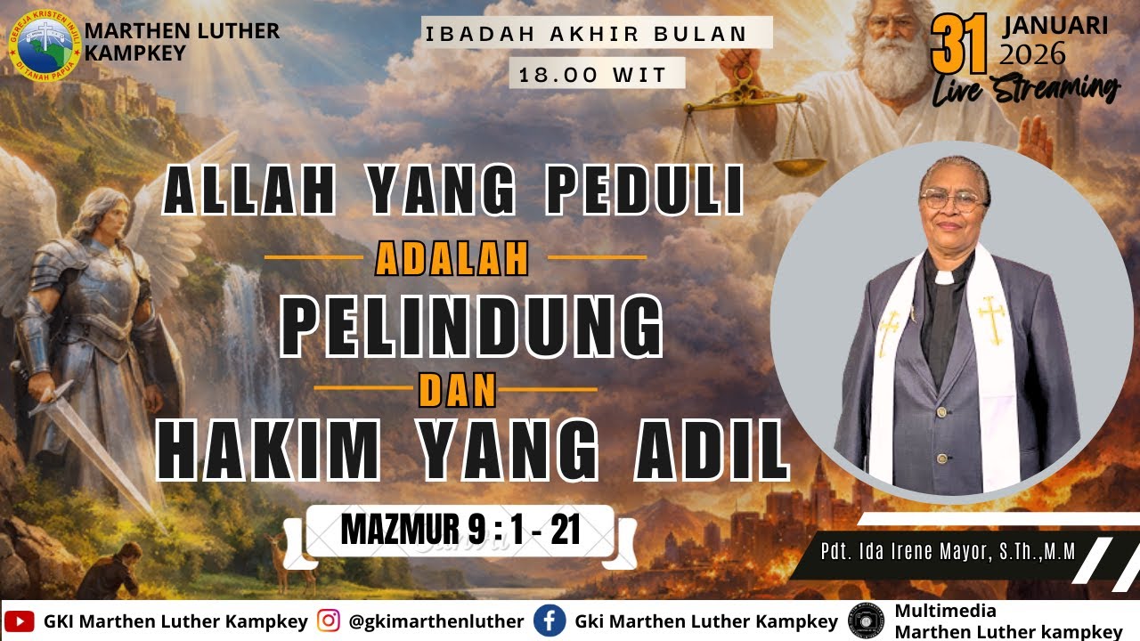 LIVE STREAMING IBADAH KUNCI BULAN | SABTU, 31 JANUARI 2026 | JAM  18.00 WIT