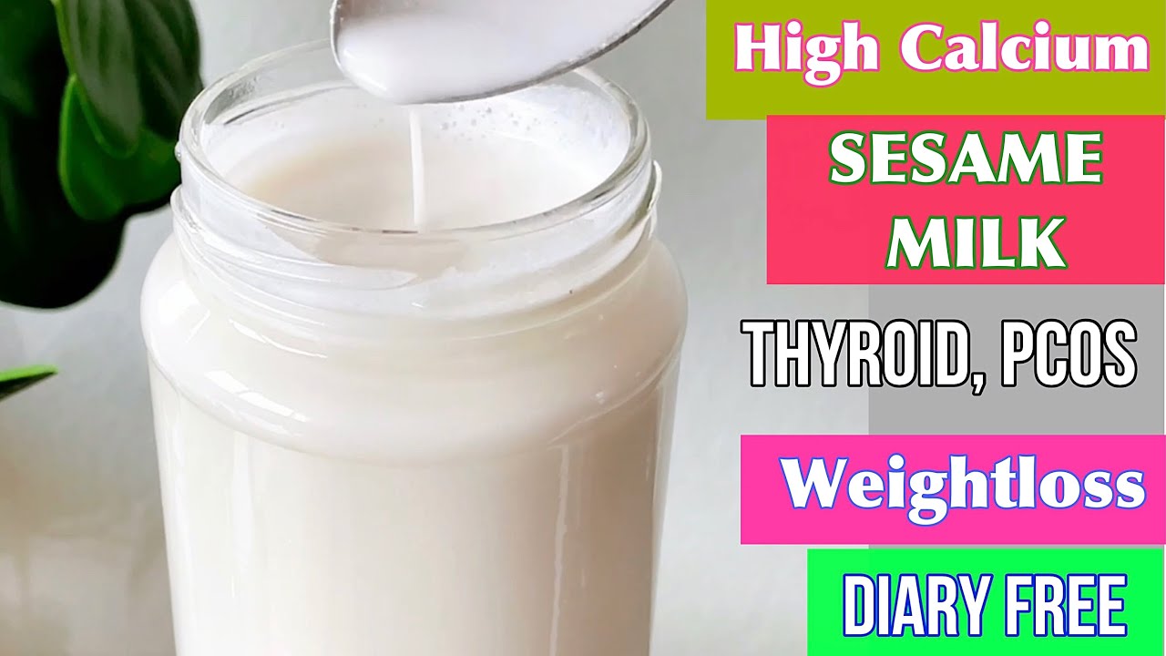 High Calcium Milk Homemade | Sesame Milk Recipe