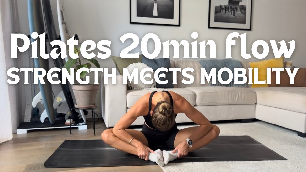 20 Minute Pilates Mobility & Strength Flow | Full Body, No Props, Beginner-Friendly