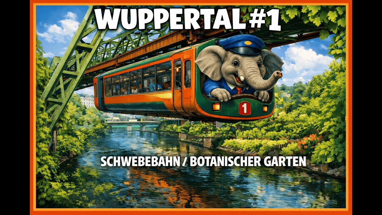 WUPPERTAL #1 SCHWEBEBAHN / BOTANISCHER GARTEN - 4K / ULTRA HD / UHD 30P - INSTA 360 ACE PRO 2