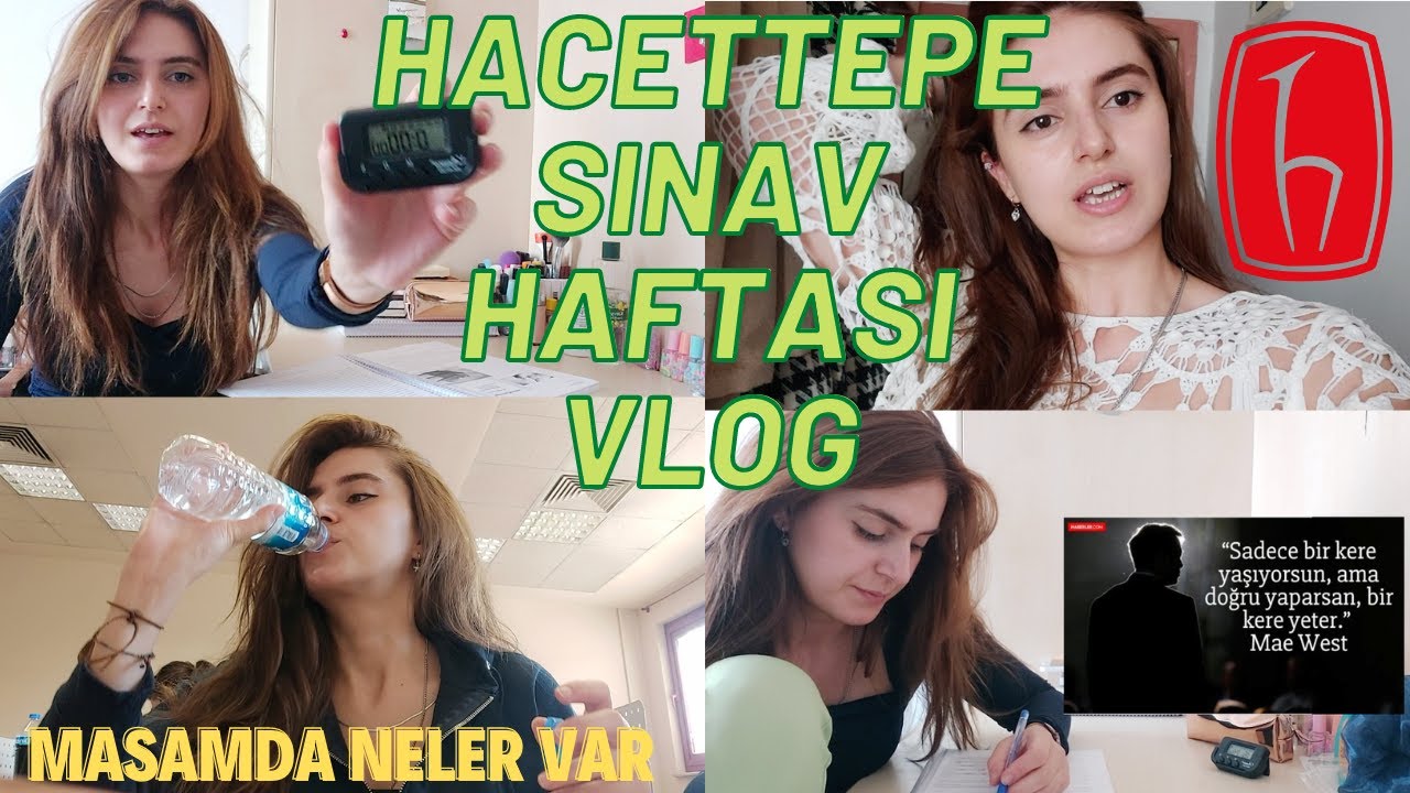 hacettepe sınav haftası ders çalışma vlog - 170 sayfa challenge - kalemliğimde ne var