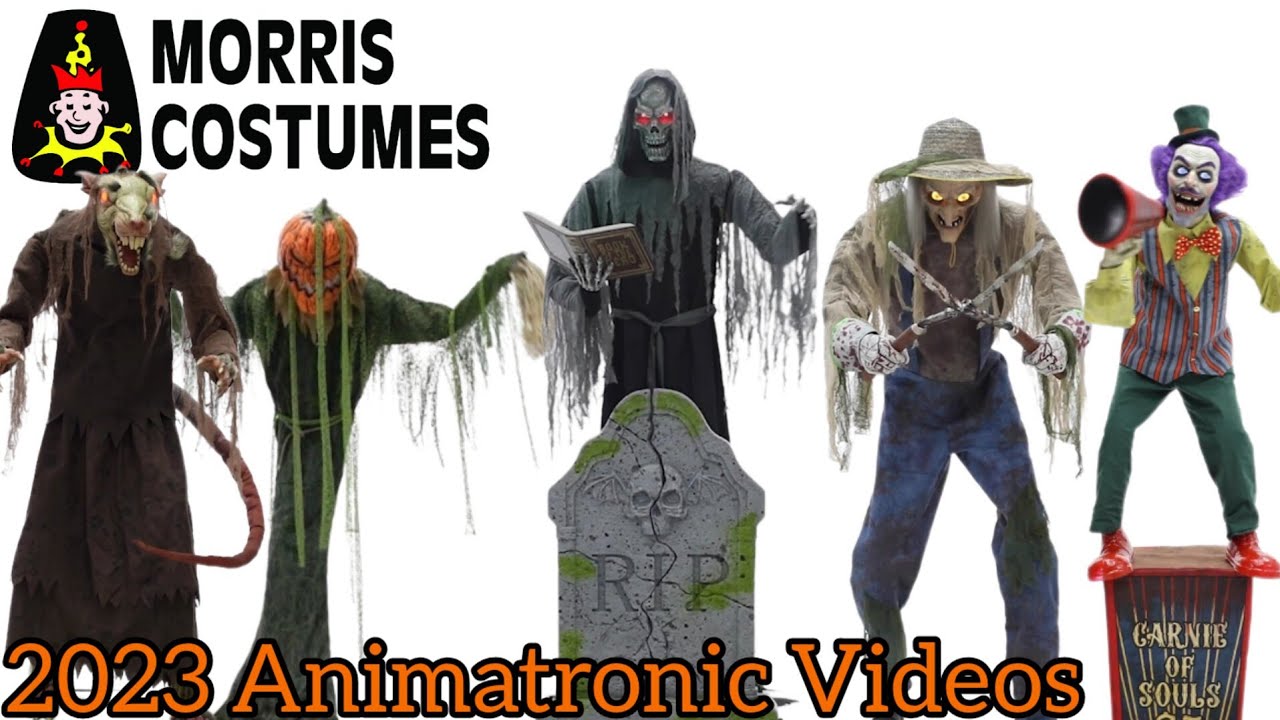 Morris Costumes 2023 Animatronic Videos!