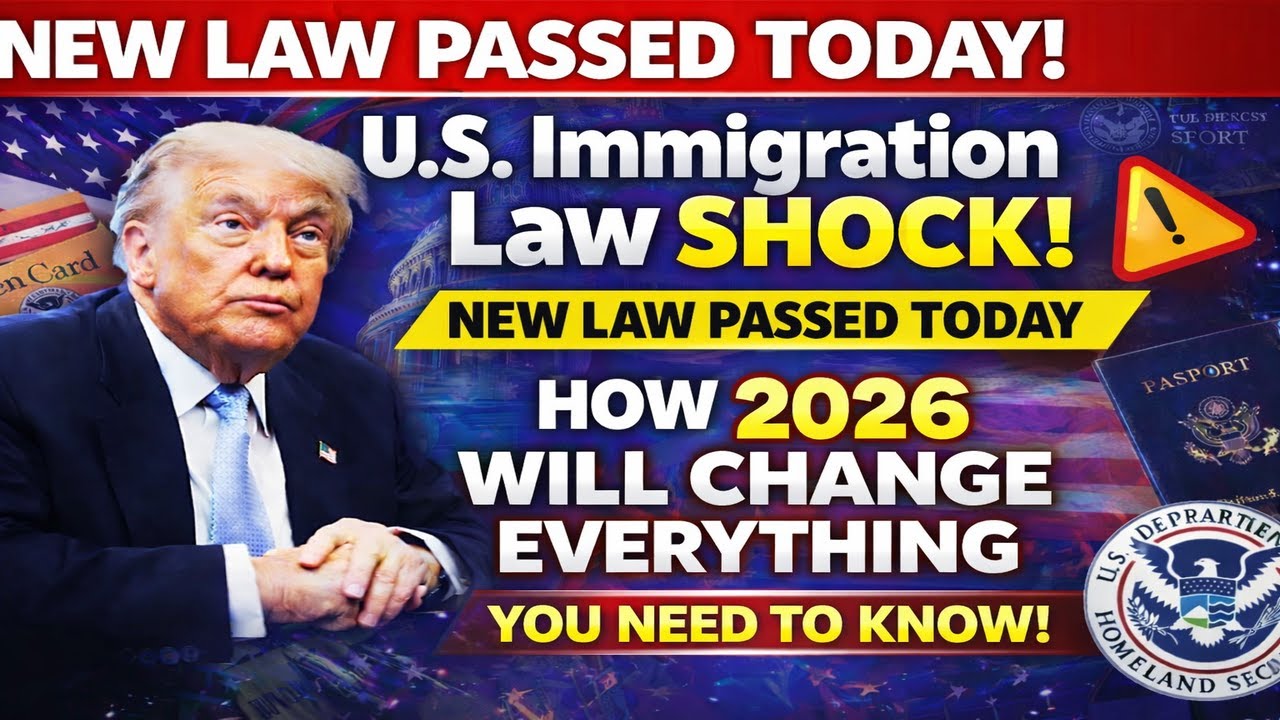💥 U S Immigration Law SHOCK New Law Passed Today – How 2026 Will Change Everything