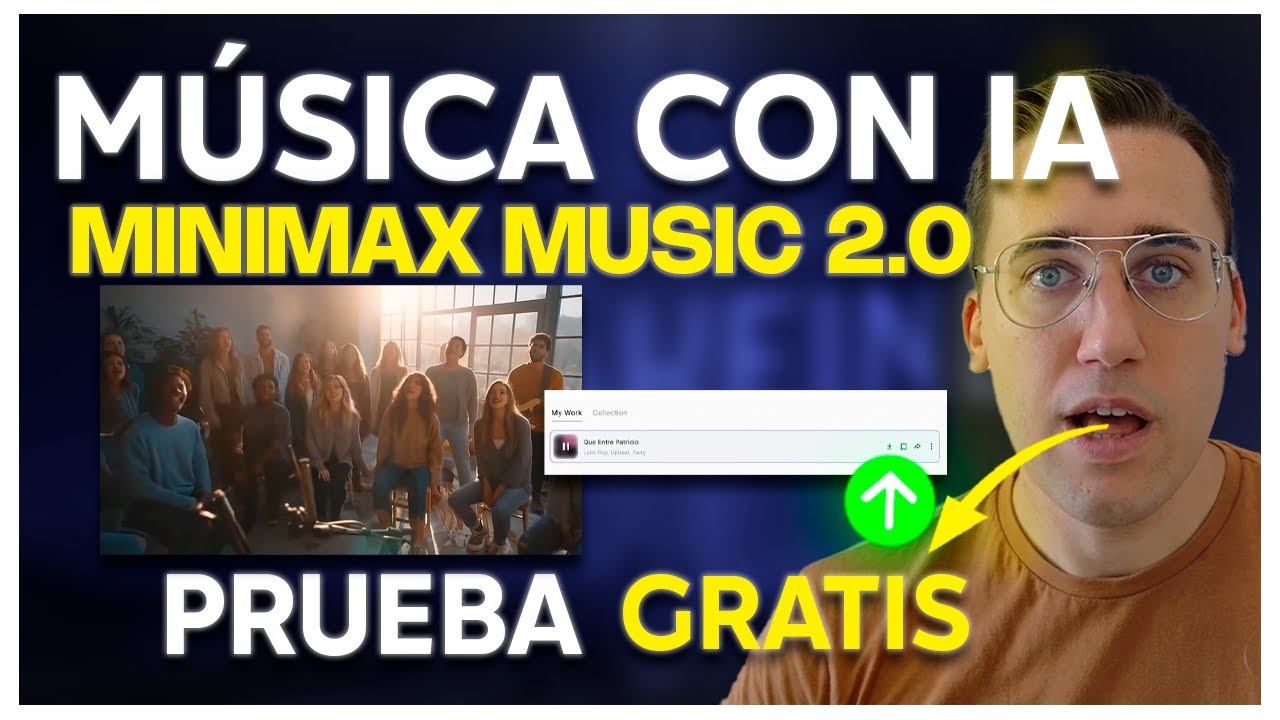 🔔 MUSICA CON IA, MINIMAX MUSIC 2.0 &iquest;MEJOR que SUNO V5? 😱 &iexcl;VOCES POP-JAZZ con CONTROL PRO! 🎤