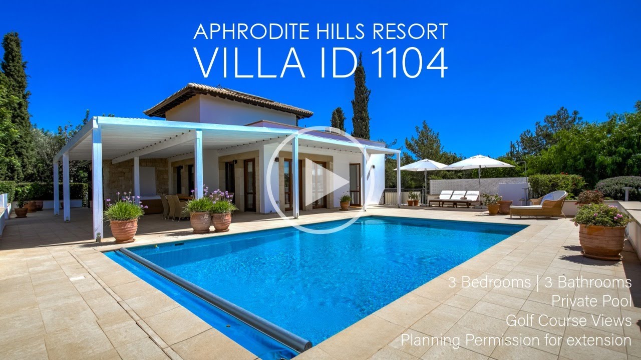 Stunning Golf Villa For Sale on Aphrodite Hills; Peaceful Location, Beautiful Interiors: ID 1104