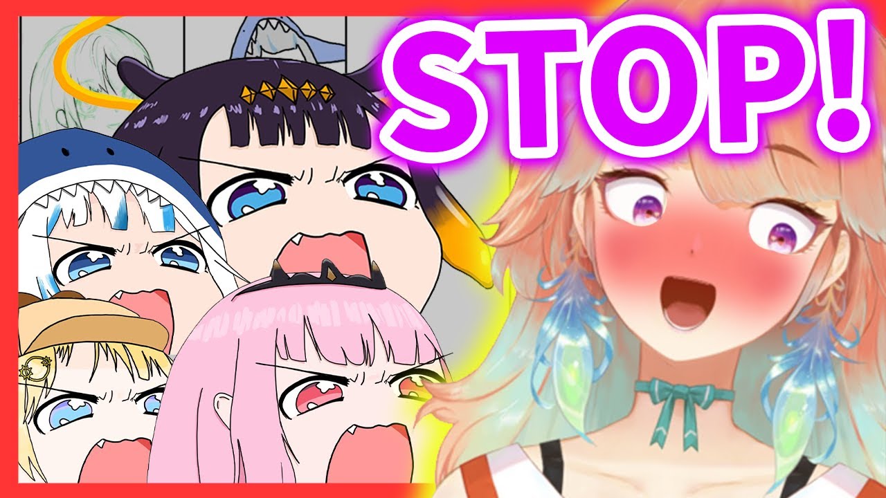 Kiara can't Curb her Bottom Left-ness in the Collab Stream【HololiveEN】