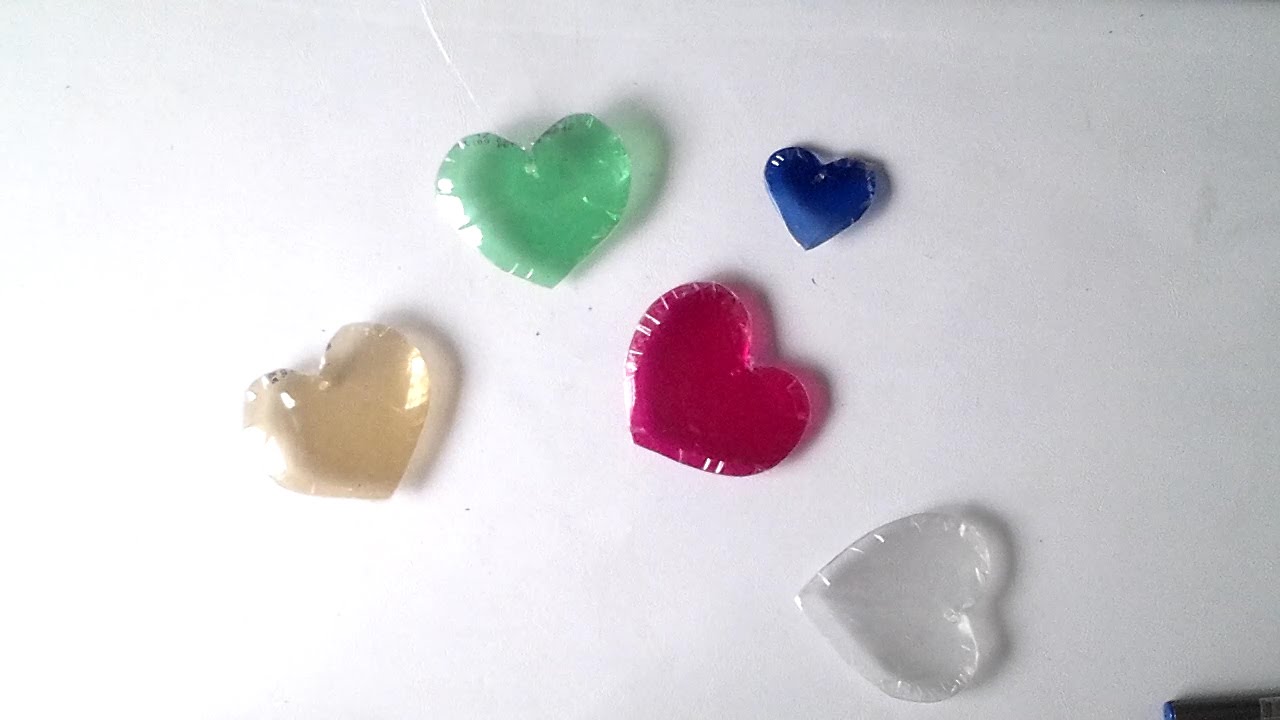 coração ( efeito inflável) de garrafa pet- sem cola- fácil- diy-creditos  Angela rodrigues
