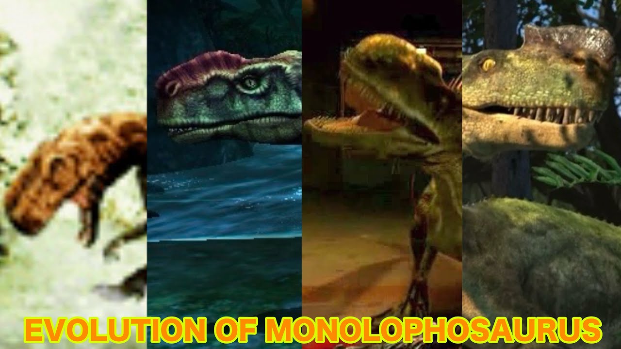 Evolution Of Monolophosaurus In Movies, TV Shows, Games, & Paleo Media