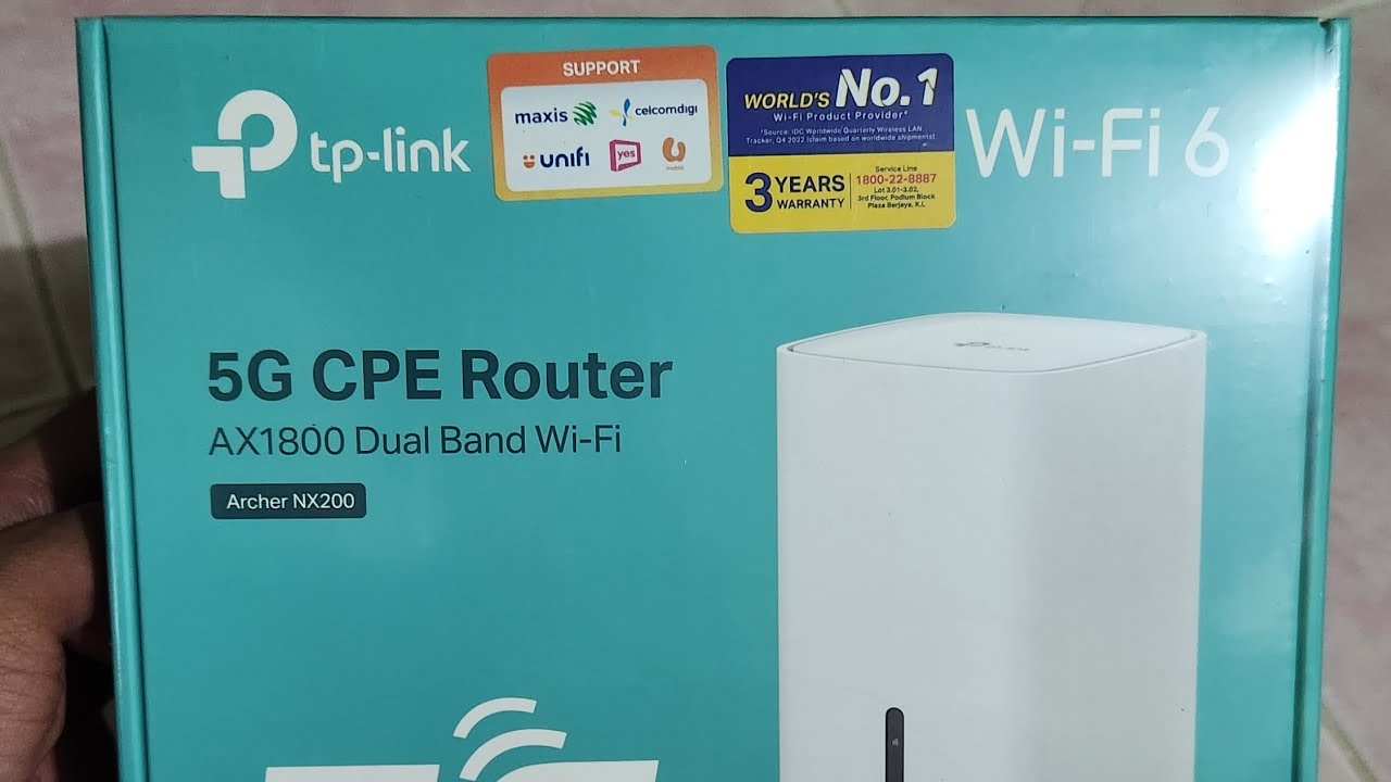 TP-LINK ARCHER NX200 5G AX1800 5G CPE ROUTER UNBOXING