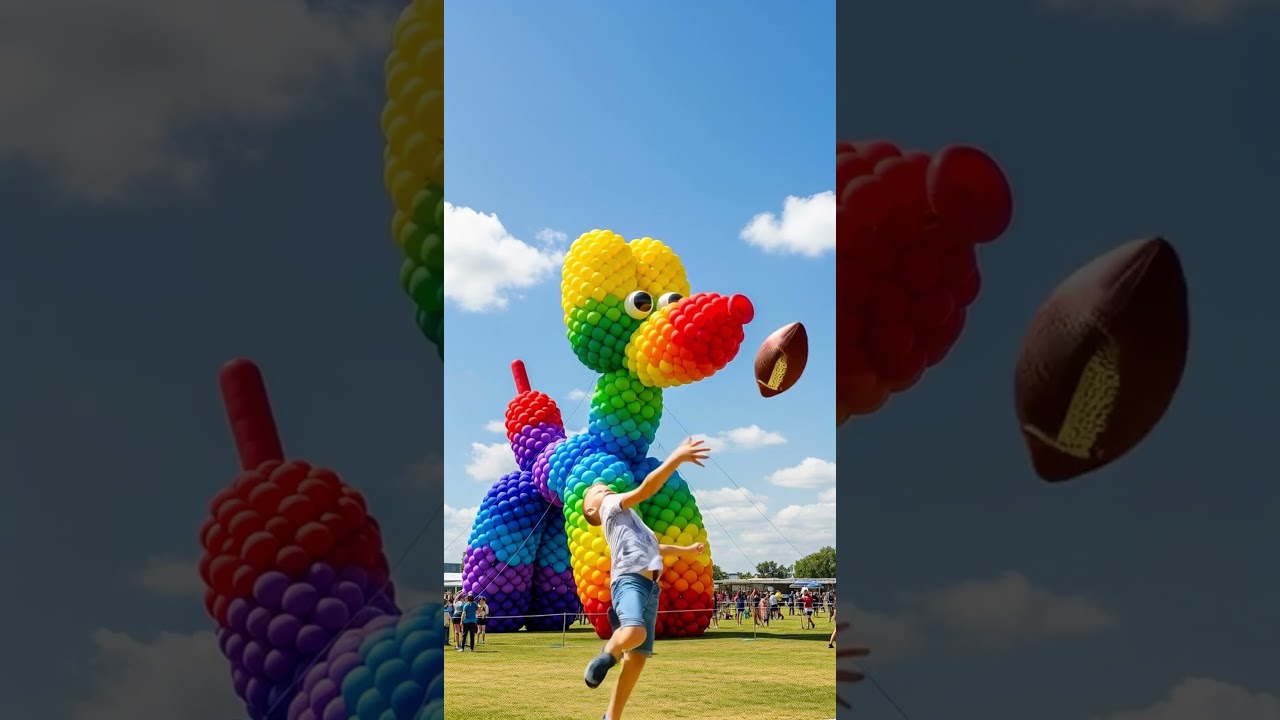 The mascot vibrato assistant placed on the football field is popular, co-produced, creative