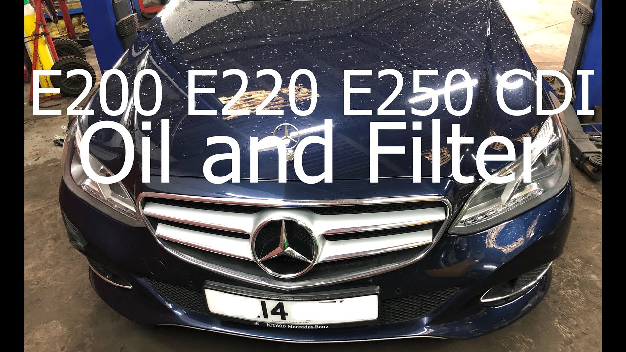How To Change Mercedes W212 E Class Oil and Filter Service E200 E250 CDI 2009-2016 Facelift Diesel