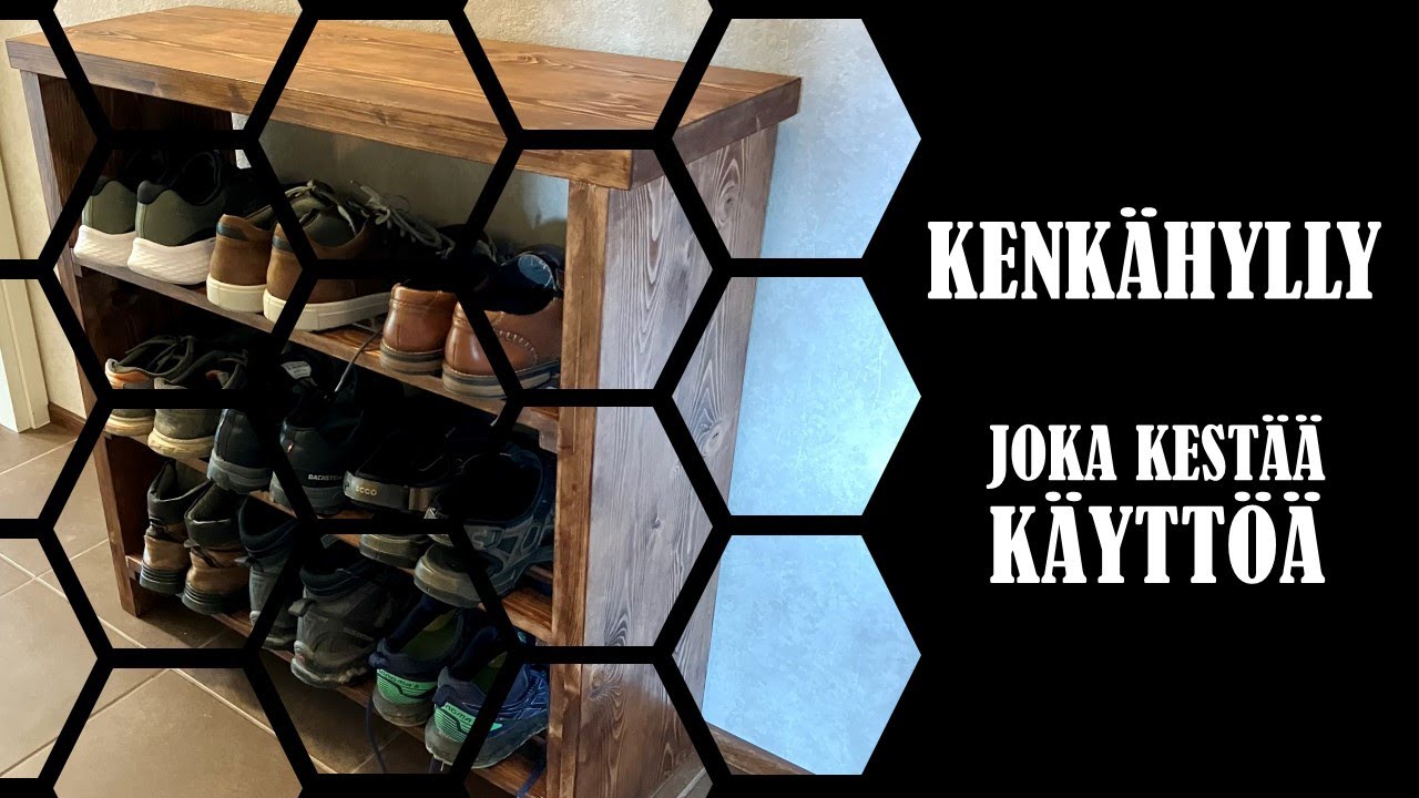 DIY Puutyö: Kenkähylly