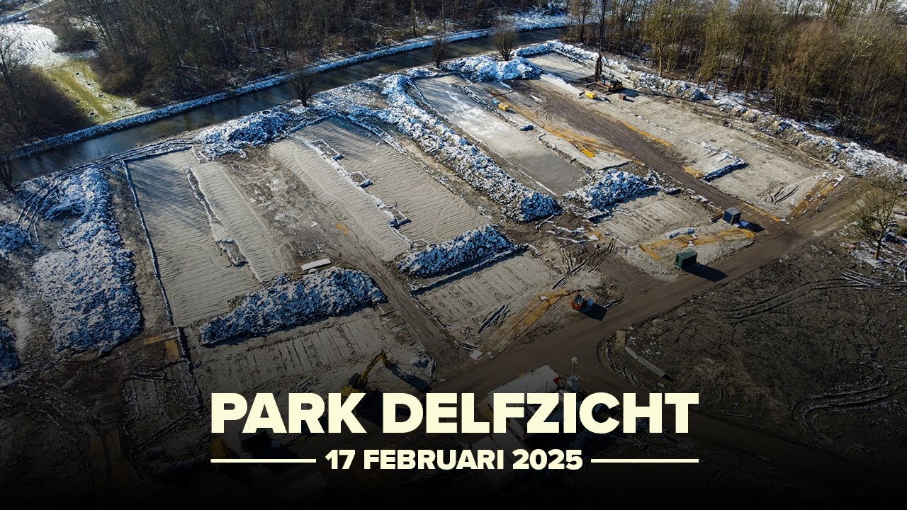 Bouwupdate Park Delfzicht - 17 Februari 2025 - 4k Drone Orbit