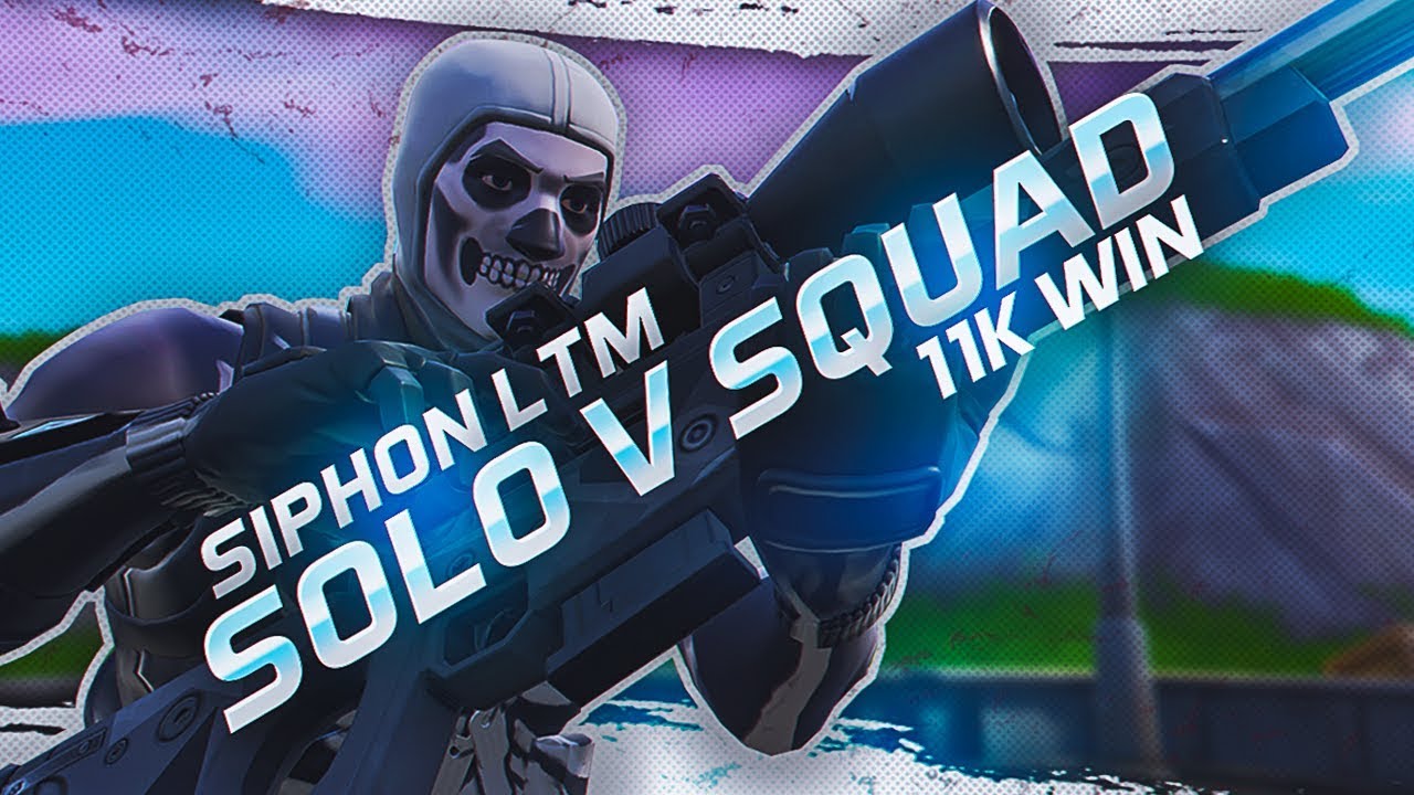 Suppressed Snipes in Solo v Squads! *Siphon LTM* (Fortnite Battle Royale Season 7)