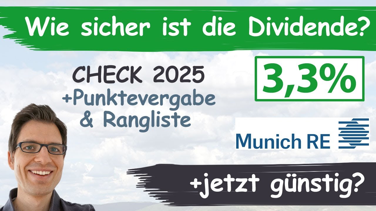 M&uuml;nchener R&uuml;ck Aktienanalyse 2025: Wie sicher ist die Dividende? (+g&uuml;nstig bewertet?)